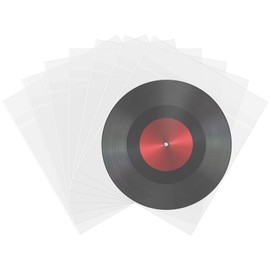 Tolenre 50 Vinyl Record Outer Sleeves, 7.4 x 7.4 Inches, LP Sleeves Transparent Made of 3 mil Strong Polypropylene Plastic - Vinyl Storage Protective Cases without Folds, for 7 Inch Single LP