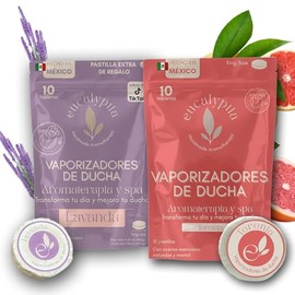 Kit de Aromaterapia | Paquete de Vaporizadores (10 Aroma Lavanda + 10 Aroma Toronja) | Relajación, Frescura y Experiencia de Spa en Casa