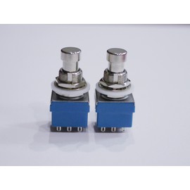 3PDT Foot Switch CLIFF FC71077 Type 3 Circuit 2 Contact 9 Pin Blue Set of 2
