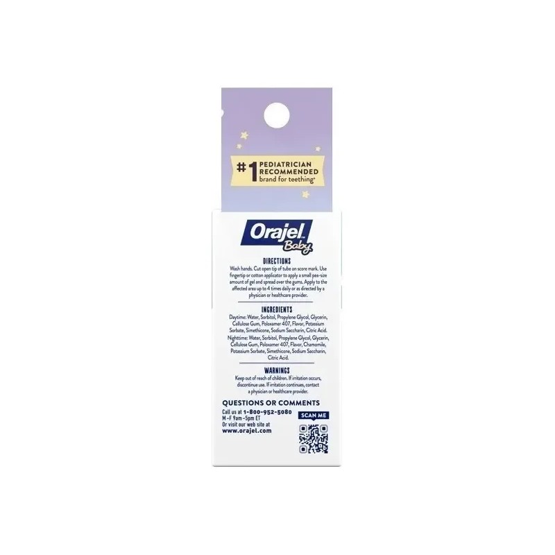 Orajel Para Bebe Dia Y Noche 2pack 10.2grs.