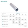 Long Nut Round M4 x 15 mm Galvanised Steel -