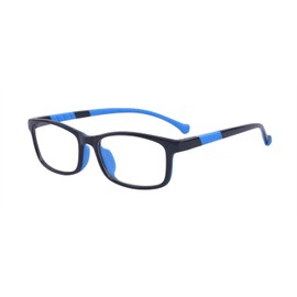 Outray Gafas de bloqueo de luz azul para adolescentes, antifatiga ocular y protección contra los rayos UV, gafas para juegos de computadora de 7 a 15 años, Azul Oscuro, M