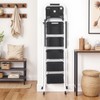 JungleA Step Ladder 5 Step Folding with Tool Tray, Wide