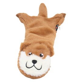 JACK AND VANILLA, Brown Otter Soft Toy 30cm Realistic Design with Sound and Washable Ideal for Interactive Play Bright Colour Flatties Model