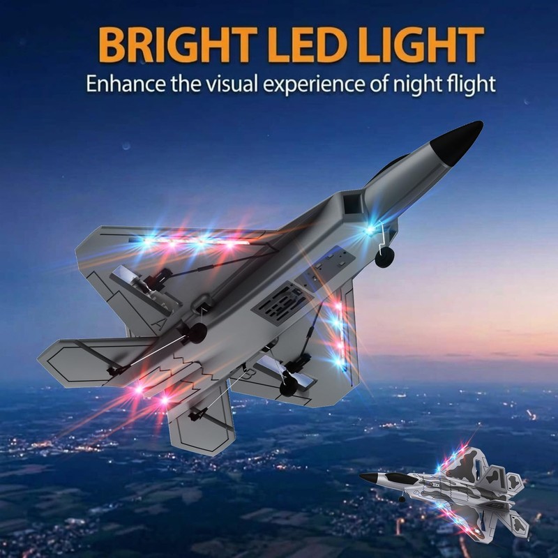 RCkuler RC Planes,4 Channel F22 Raptor Remote Control Airplane with