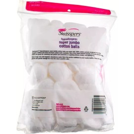 Swisspers 스위스퍼스 슈퍼 점보 코튼 볼 70개 (6팩) Swisspers Super Jumbo Cotton Balls 70 Pieces (6 Packs)
