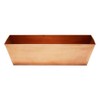 Achla Designs C-82C Plain Copper Flowerbox, Large Copper Window Flowerbox