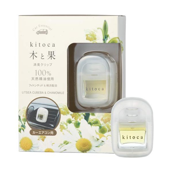 Harukado Wood and Fruit Deodorizing Clip, Lice Cuba & Chamomile,
