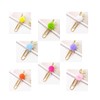Tangger Pack of 16 Paper Clip Plush Bookmarks, Creative Beautiful