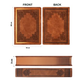 Victoria`s Journals Vintage notebook, Classic A5 journal, Leather Hard Cover, Hardback notebook, Quality design Diary (Light Brown)