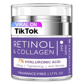 Tightening neck perm cream |Anti-aging face moisturizer for women with 1% retinol + 7% hyaluronic acid and wrinkle improvement & décolleté day and night use 1.7 Fl Oz 1.7 Fl Oz / 조여주는 넥 펌 크림 | 여성용 안티에이징 페이스 모이스처라이저 레티놀 1% + 히알루론산 7%로 및 주름 개선 & 데콜레테 주야간 사용 1.7 Fl Oz 1.7 Fl Oz