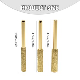 Anxingo 24Pcs Titanium Coated Diamond File, High Hardness Diamond Chainsaw Sharpener, Diamond Grinding Wheel Chainsaw File, 3 Sizes (5/32'', 3/16'', 7/32'')