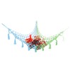 Triangular Toy Hammock Plush Toys Cotton Rope Woven Net Pocket