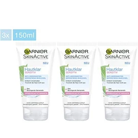Garnier Hautklar Sensitive Soap-Free Wash Gel Pack of 3 x 150 ml