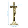 Hapivida Table Crucifix Cross, Hand Carved Zinc Alloy, Catholic Jesus
