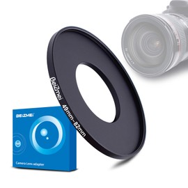 49 mm to 82 mm filter adapter, compatible with all 49 mm lenses with 82 mm UV, ND, CPL, filter, 49 mm lens to 82 mm camera filters (49-82 mm)