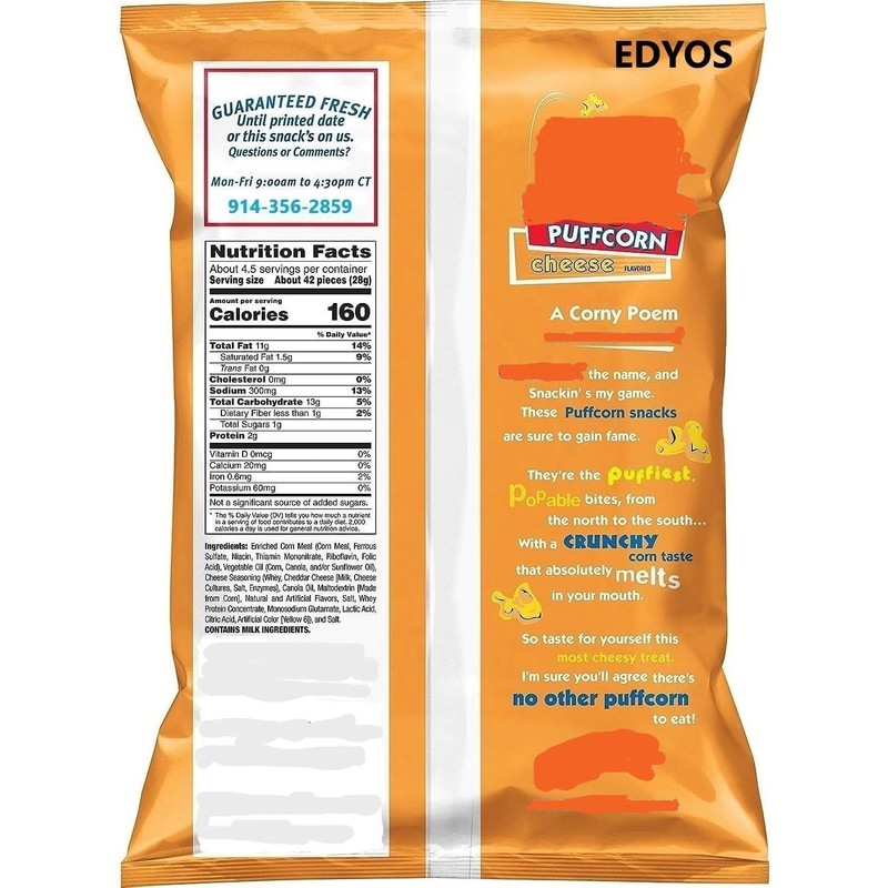 Cheese Puffcorn 4.25 oz. Bag
