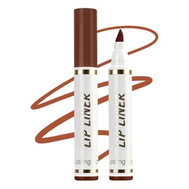 Erinde Lápiz Delineador de Labios Líquido, Resistente al Agua,#E02 | Lápiz Delineador de Labios de Larga Duración, Color que Dura Todo el Día, Maquillaje Para Labios Para Mujeres