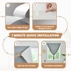 Jilron Adhesive Curtain,100% Blackout Curtains, No Drilling, Suitable for Multi-Scenes