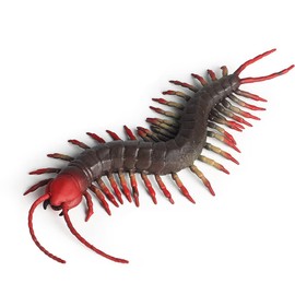 Bagima Realistic Animal Toy High Simulation Rubber Animal Model Figures Soft Fake Squeezing Toys Stress Relief Decompression Toy Children Prank Props Centipedes