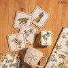 Karma, Cork Drink Coasters Set of 4, Palm Tree Square