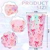 FYSUIMU 16Pcs Pink Bow Plastic Cups Iridescent Bow Themed Birthday