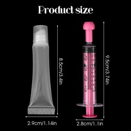 6 Pcs Travel Toothpaste Container Refillable Toothpaste Tubes Lip Gloss Containers Small Squeeze Bottles Mini Cosmetic Tubes Mini Lipgloss Cream Dispenser For Comestic Makeup And Travel Toiletries