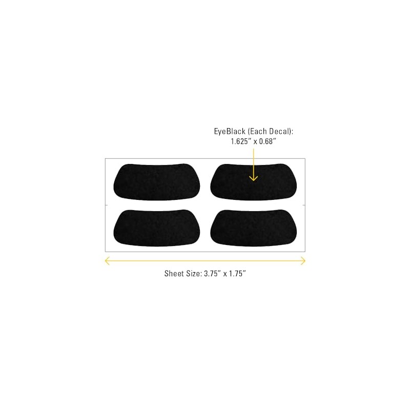 EyeBlack Comets Team Sports Under Eye Sticker | College/University, High