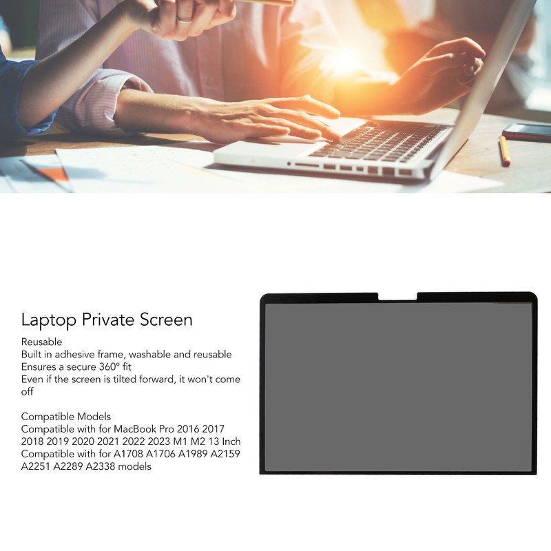 13 Inch Laptop Private Screen Prevent Blue Light Reusable Washable