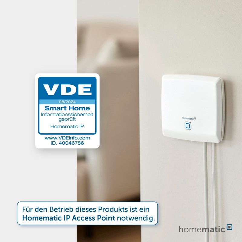 Homematic IP Smart Home Radiator Thermostat - Pure, Digital Thermostat
