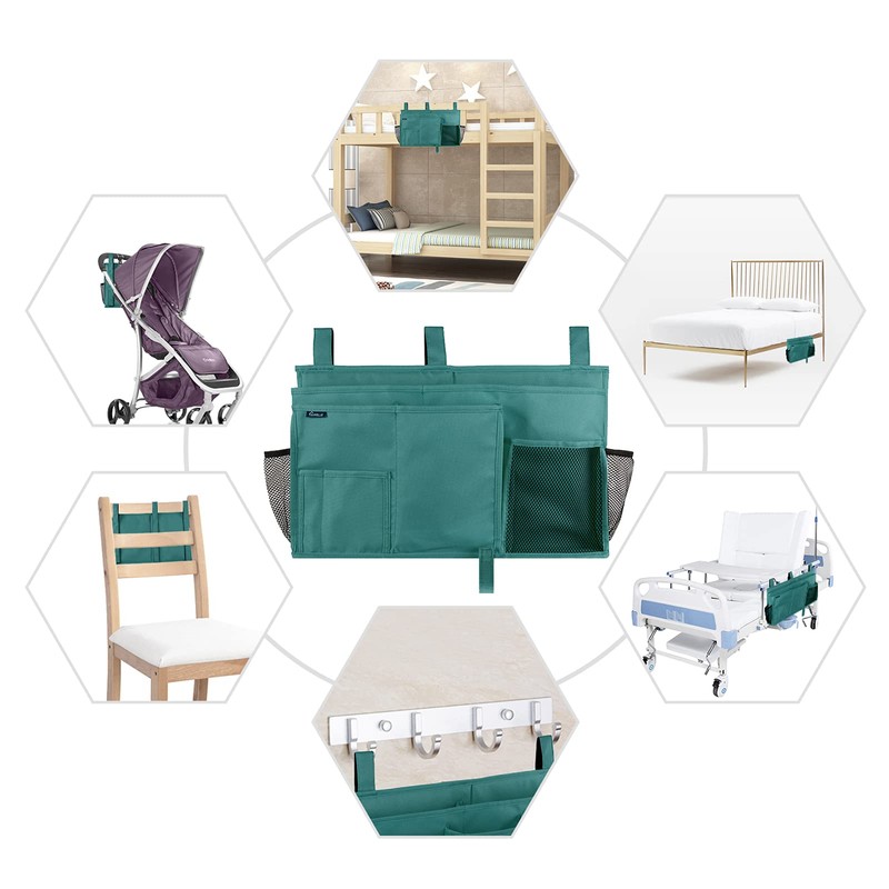 Surblue Caddy Hanging Organizer Bedside Storage Bag for Bunk and