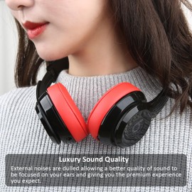 Replacement Earpads Ear Cushions for Beats Solo2 and Solo3 Wireless On-Ear Headphones with Protein Leather& Memory Foam (Orange Red)