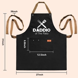 VIISPIRIT Dad Gifts from Daughter Son, Gifts for Dad, Funny Gifts for Father's Day, Cooking Apron for Men, Birthday Gifts for Father, Husband, Grandpa, Grilling BBQ Aprons, Christmas Thanksgiving Gift