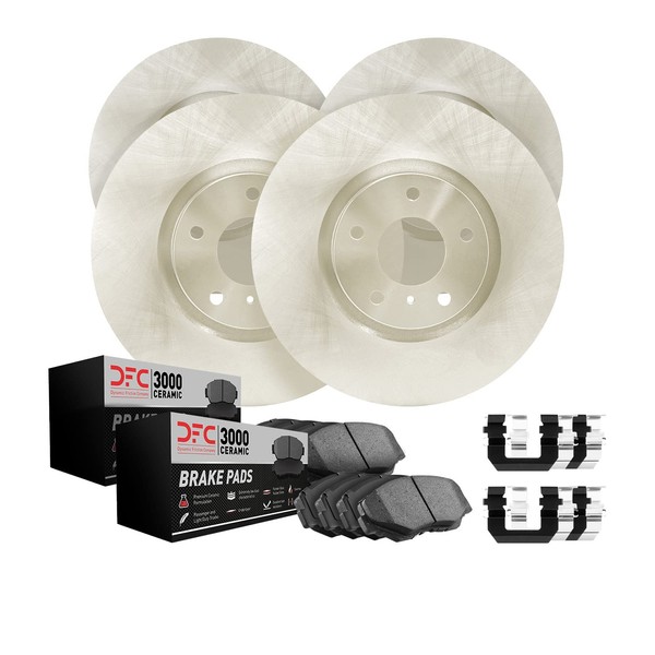 Dynamic Friction Company Front and Rear Brakes and Rotors| Hardware