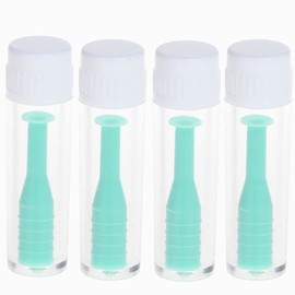 YFFSFDC 4個セット コンタクトレンズ 取り外し器 ケアスティック 柔らか素材 応急 救急 装着 つけはずし便利器具 (グリーン)