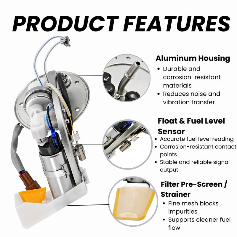 Fuel Pump Assembly Compatible with 2007–2022 Suzuki Boulevard VL800 C50