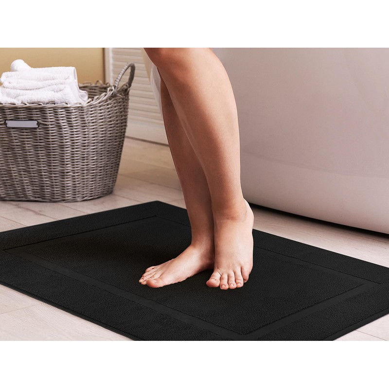 Utopia Towels Cotton Banded Rug, Bath Mats, Not a Bathroom