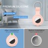 4-Pack Silicone AirTag Holder with Keychain for Kids and Pets
