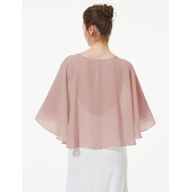 BEAUTELICATE Women's Shawl, Wedding Stole, UV Protection, Bolero, Wedding, Shawl, Thin, Cover Your Body, Dress, Parties, Invitations, Concerts, Receptions, Cooling Countermeasure, Short Style Pink