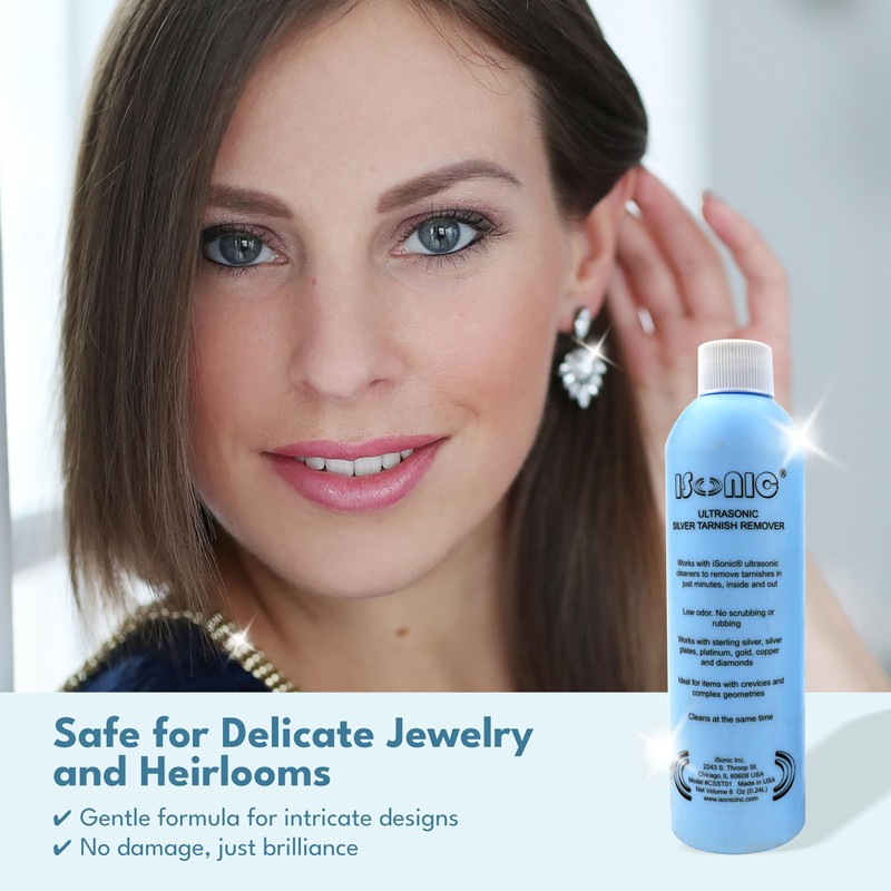 iSonic CSST01 Ultrasonic Tarnish Remover, 8 fl. oz. Bottle (Do