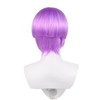 abouder Light Purple Wig Undercut Parted in the Middle Men