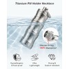 Haxtec Titanium Pill Holder Necklace, Small Pill Box Nitro Holder