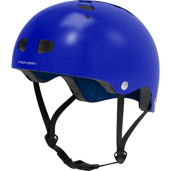 Hover-1 Sport Helmet | Hardshell Helmet with Lightweight Design, Inner Soft Padding for Comfort, Removable and Washable Liner, Large, Blue