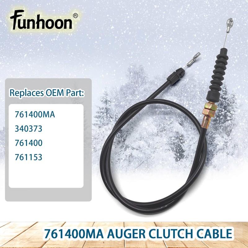 Funhoon 761400MA Auger Clutch Cable for Murray 627104X8 629104x35B Craftsman