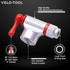 Velo-Tool™ CO2 Inflator Bike Pump – Premium Black/Red Silver/Red Quick