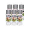 Rust-Oleum 7213830-6PK Stops Rust Hammered Spray Paint, 12 oz, Silver,