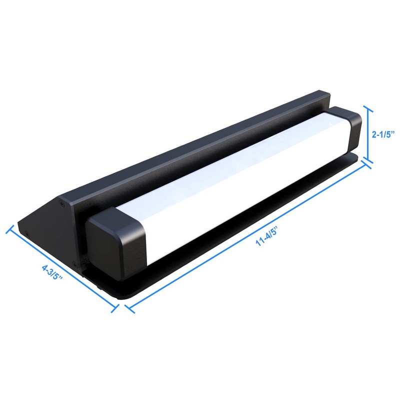 Solar Powered Motion Sensing Self-Contained Outdoor-Indoor LED Wall Step Security