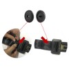 LEEQ 15 Sets Black Seat Belt Stopper Buttons Non-slip Buckle