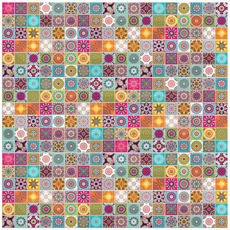 Ambiance RV-A0107_30 x 30 cm Tile Stickers, Acrylic, Catarina