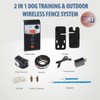DOTSTAR Dog Wireless Fence Training Collar 2 in 1 System,